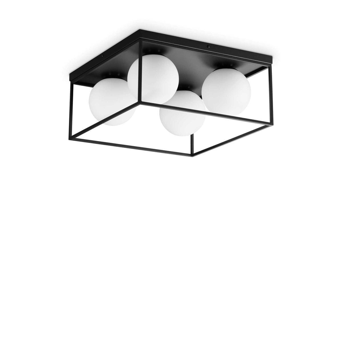 Plafonnier LINGOTTO noir, IDEAL LUX