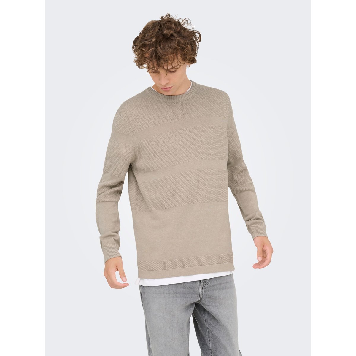 Pull En Maille silver lining, ONLY & SONS