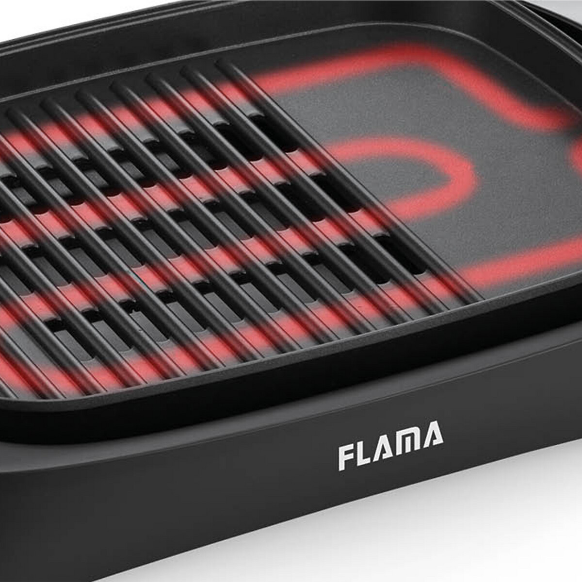 Grelhador Contacto 2200W 4751FL, da Flama preto , FLAMA