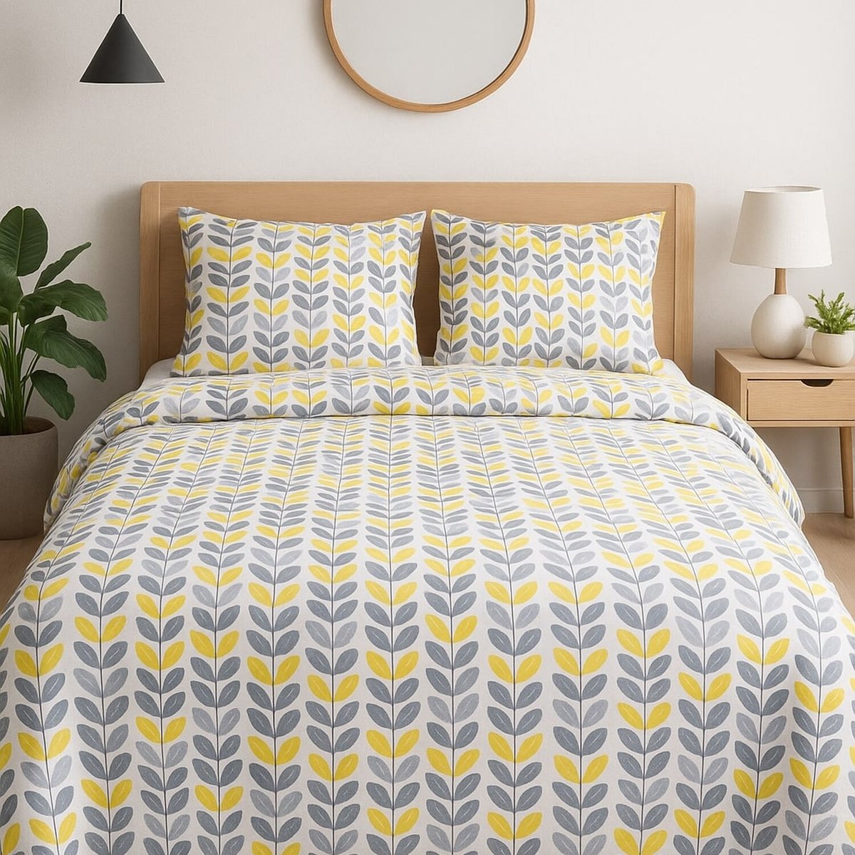 housse de couette avec taie(s) en coton, Cabane jaune, C DESIGN HOME TEXTILE