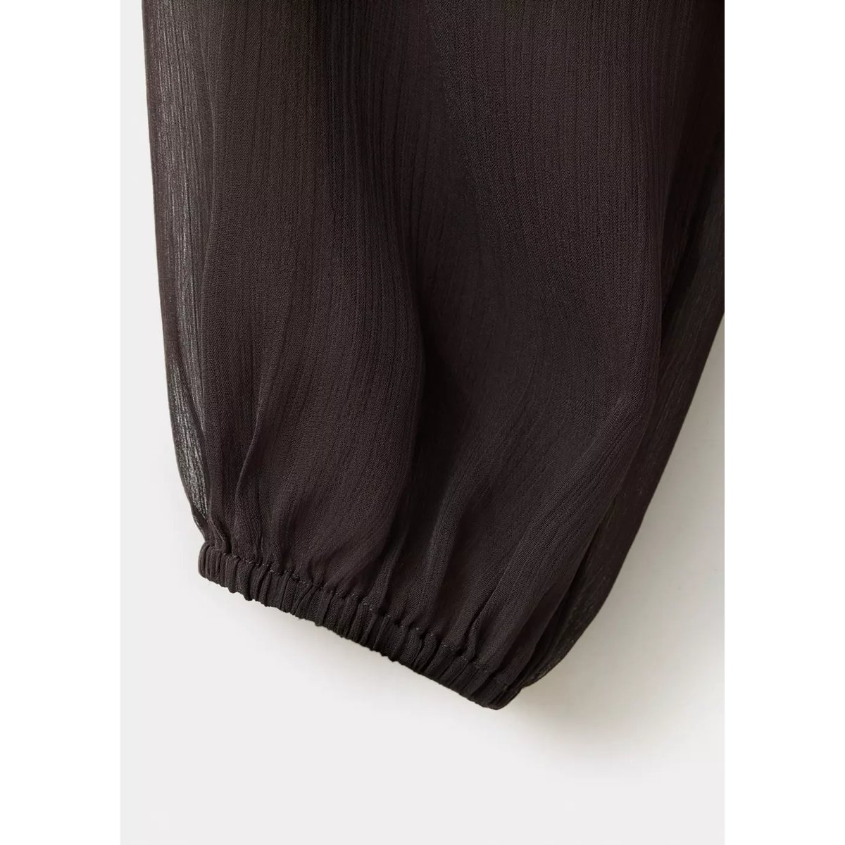 Chemise en mousseline asymétrique marron, MANGO TEEN