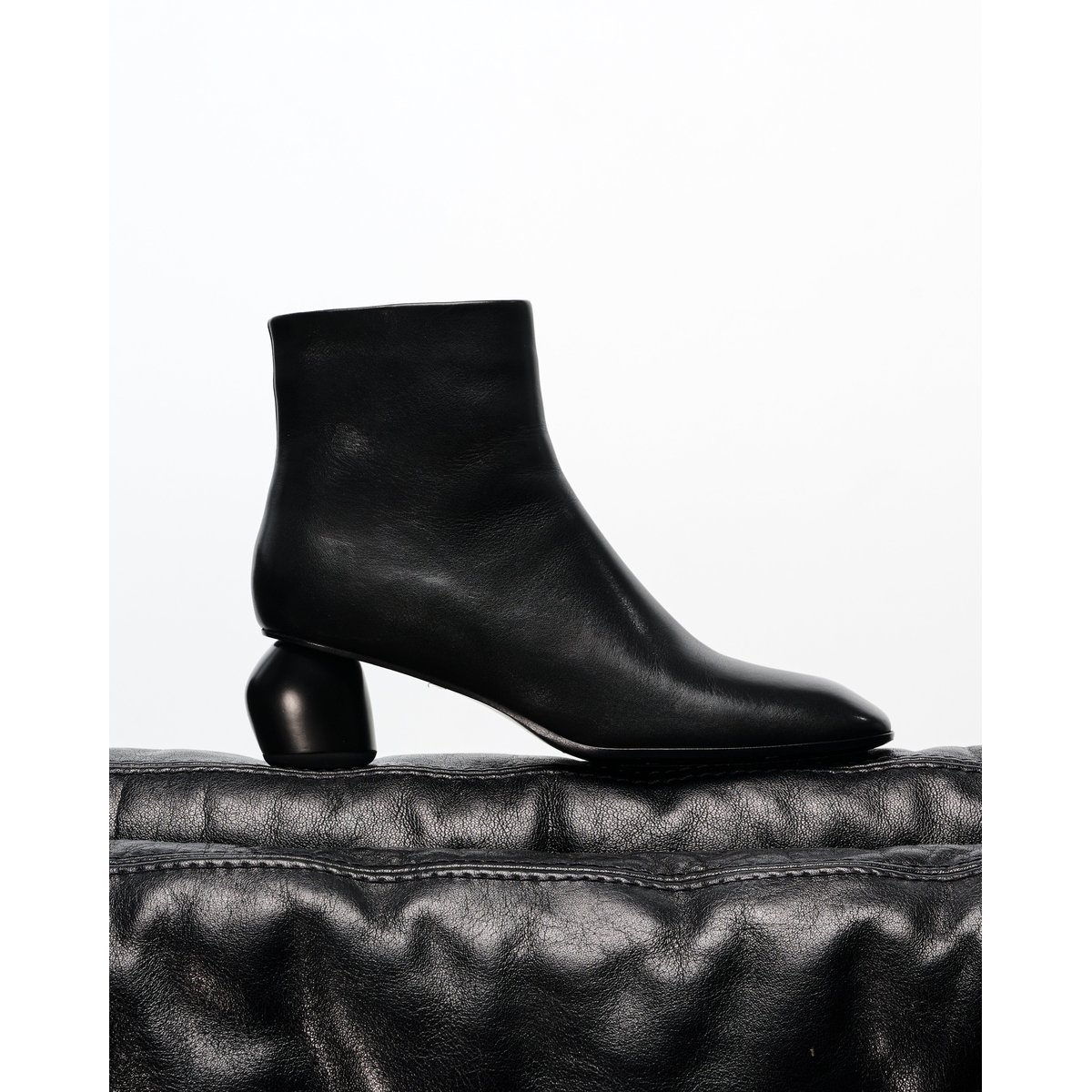 Bottines à bout carré TADAO noir, MI MAI