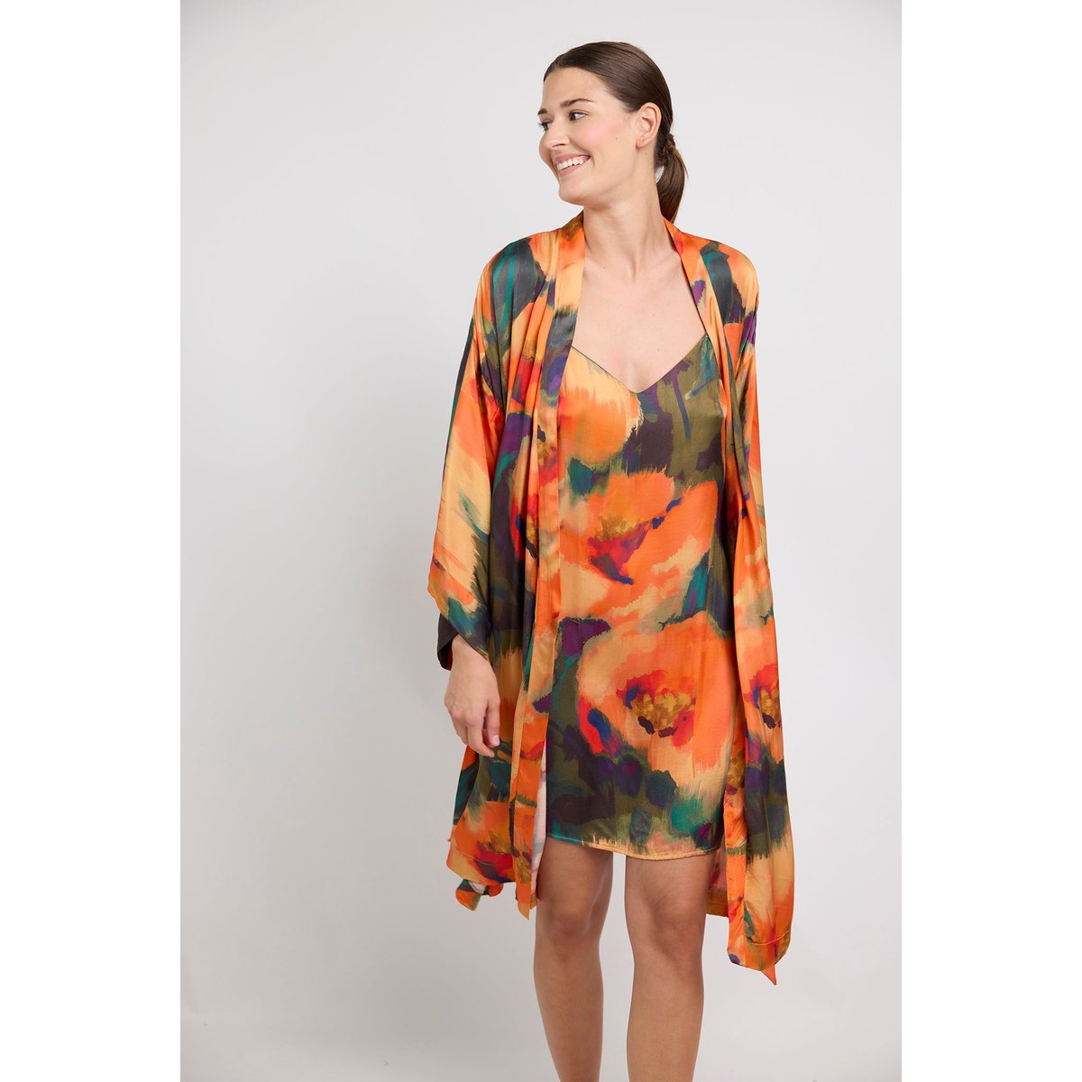Nuisette en viscose imprimée PARADISE gypsy garden, MAISON LEJABY
