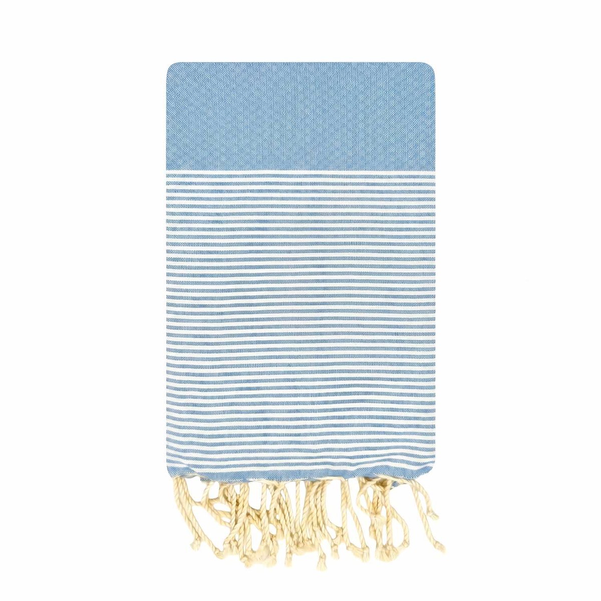 Mini fouta enfant en coton recyclé 70x140 cm Félicité REVA COLLECTION bleu ciel, SEVIRA KIDS