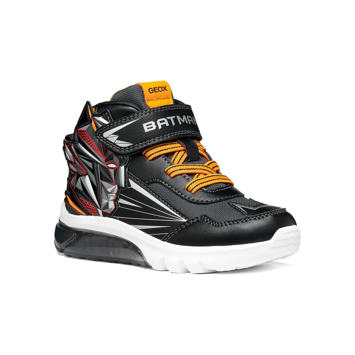 Baskets  J CIBERDRON noir/orange clair, GEOX