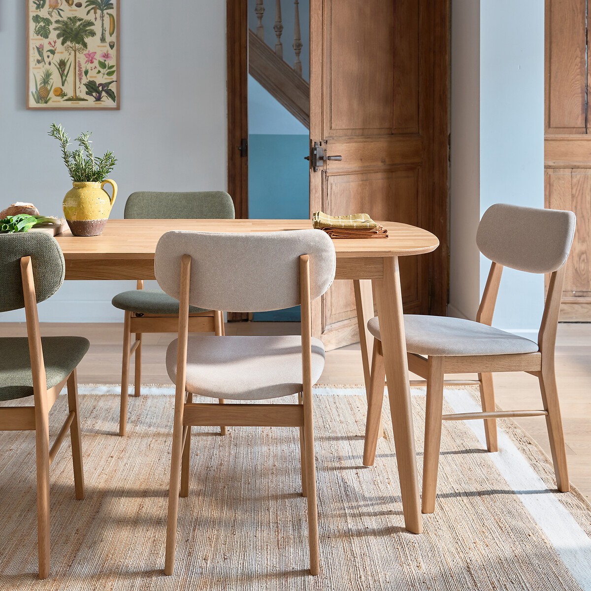 Lot de 2 chaises vintage, Selyn beige, LA REDOUTE INTERIEURS