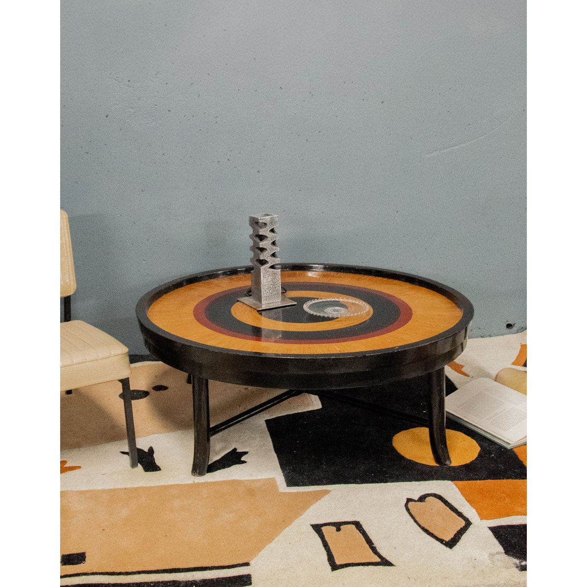 Table basse en bois japonisante Donna N°686 - Bon état bois clair, DEBONGOUT