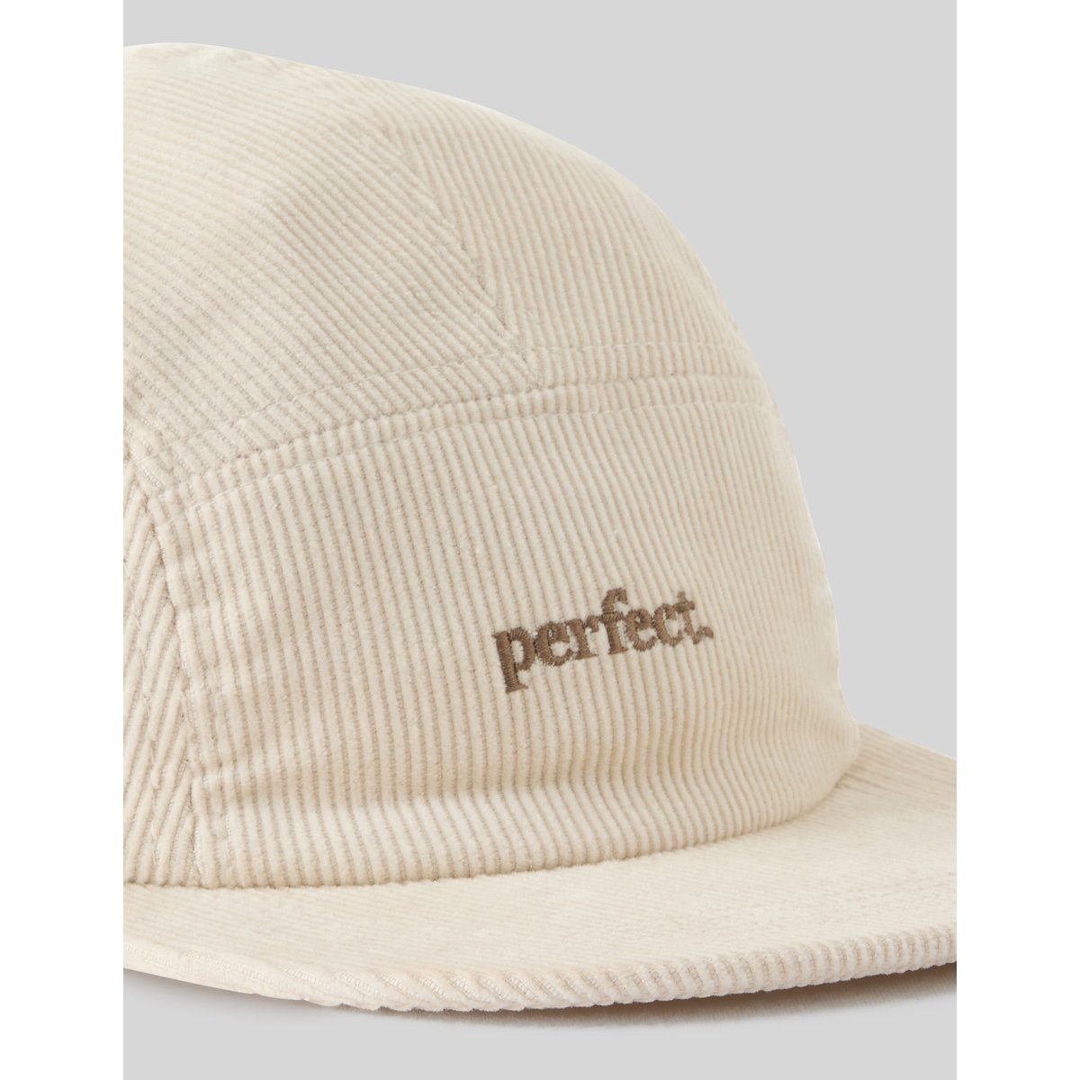 Casquette plate brodée blanc cassé, BZB