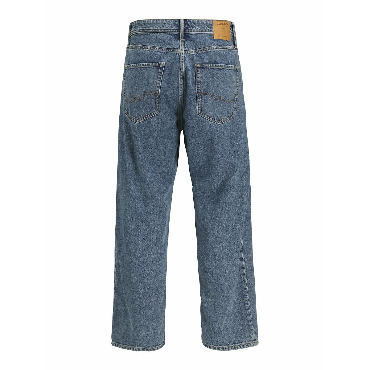 Jean baggy Alex boutonné bleu denim, JACK & JONES
