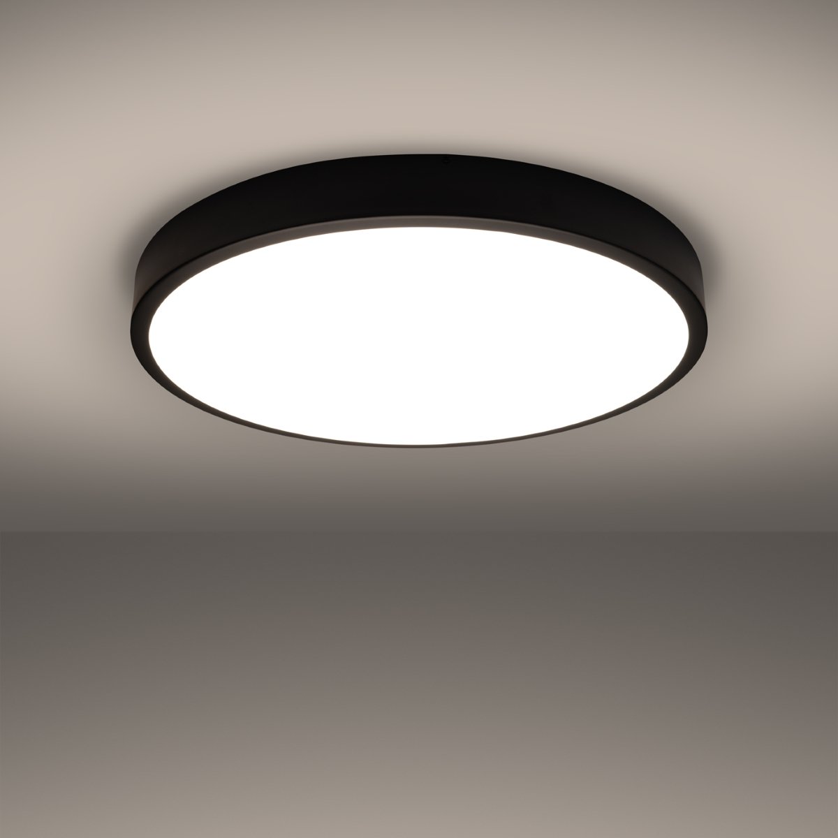 Plafonnier Aluminium Noir LED 1 Onyx 60 noir, EDEN