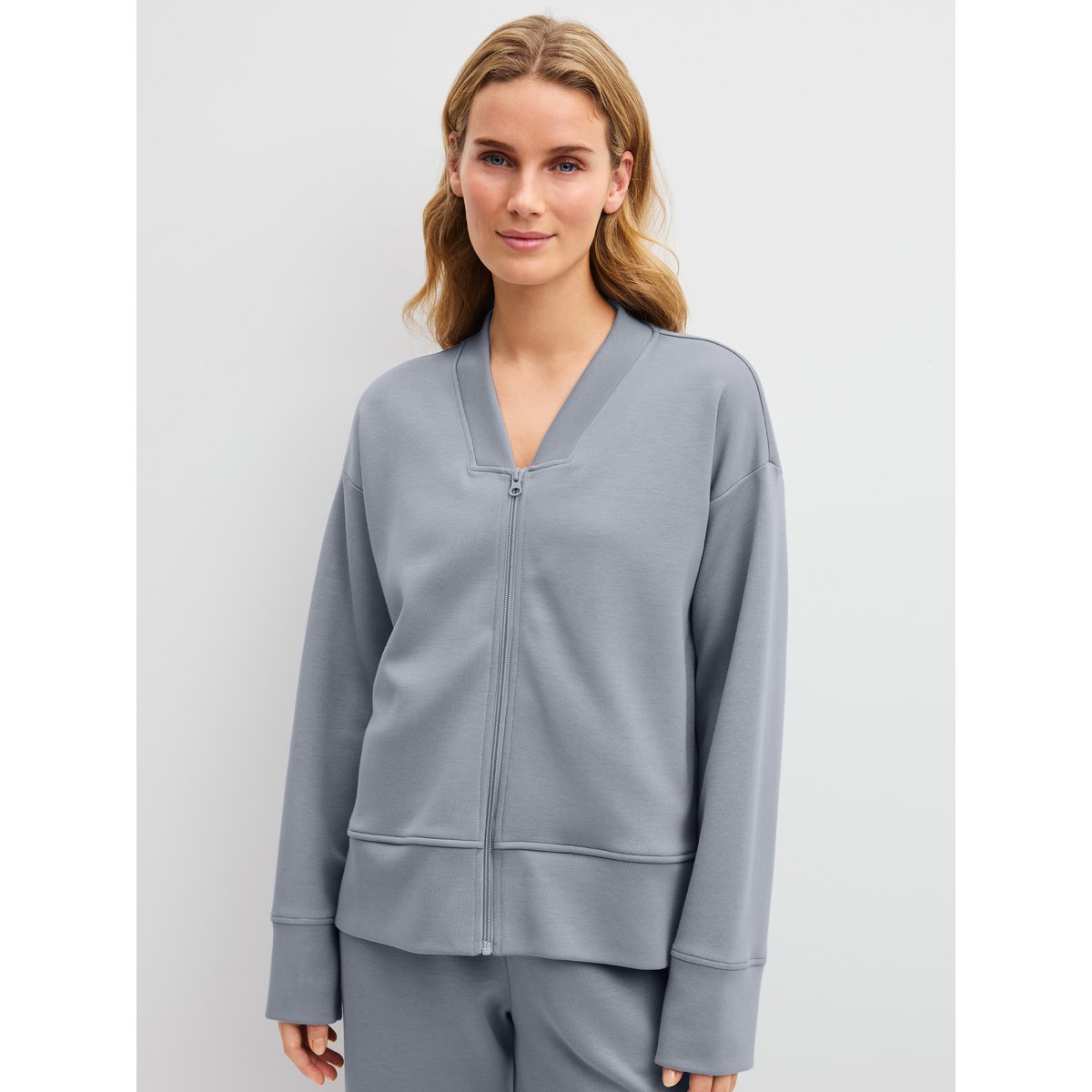 manches longues Coton NATURAL EMBRACE gris passat, CALIDA