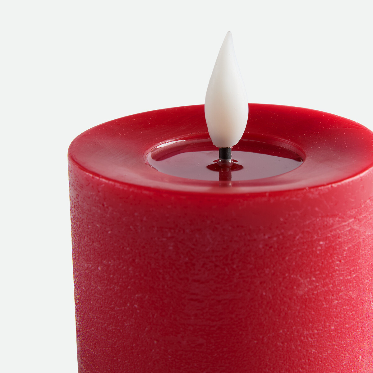 Bougie LED, en cire, hauteur 9,5 cm, CASPAR rouge, LA REDOUTE INTERIEURS