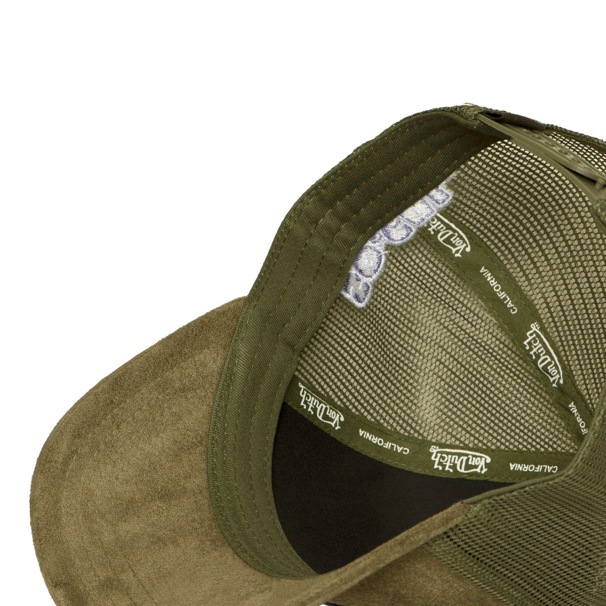 Casquette Trucker FUR kaki/blanc/jaune/violet, VON DUTCH