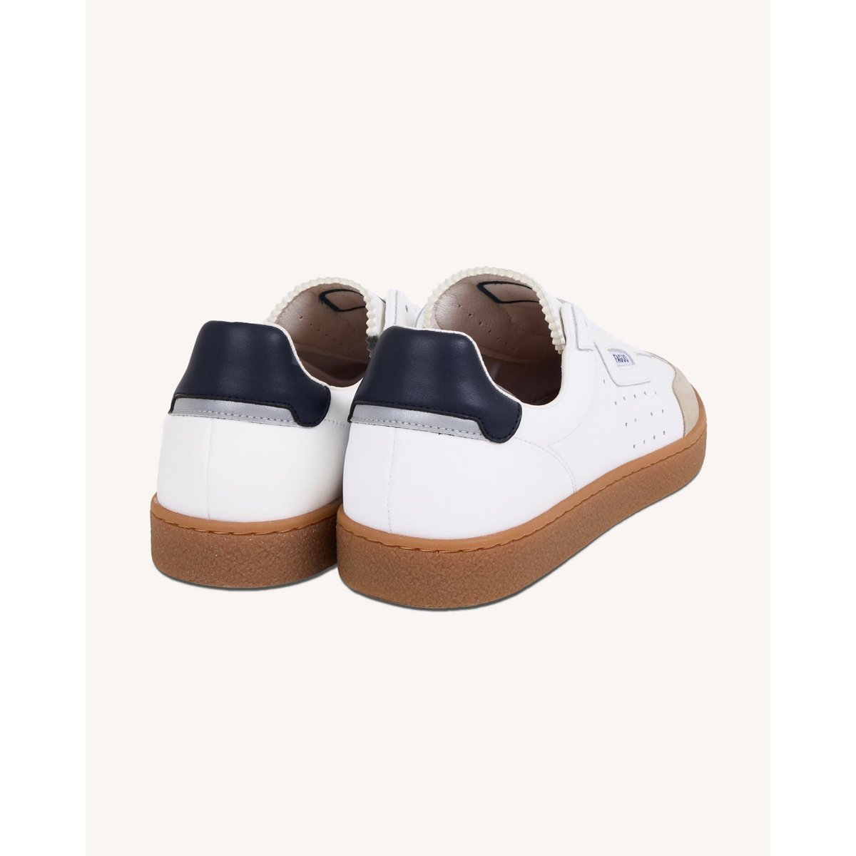 Baskets cuir LUMBO blanc, FAGUO
