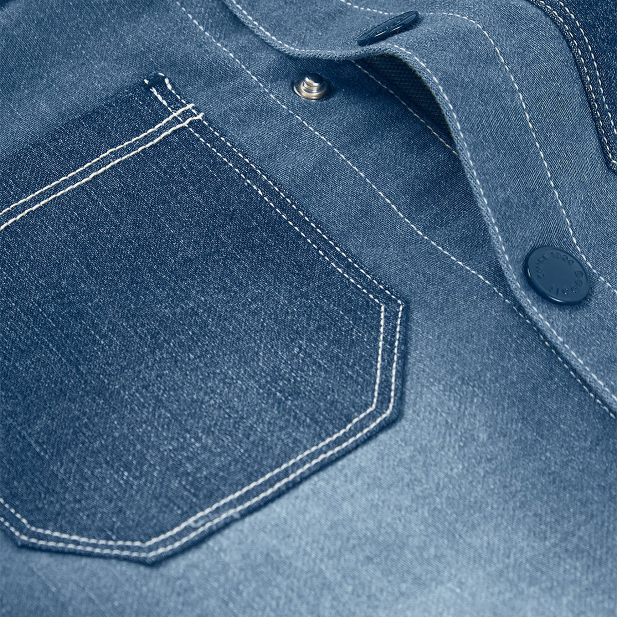 SurChemise en denim bleu, BOBOLI