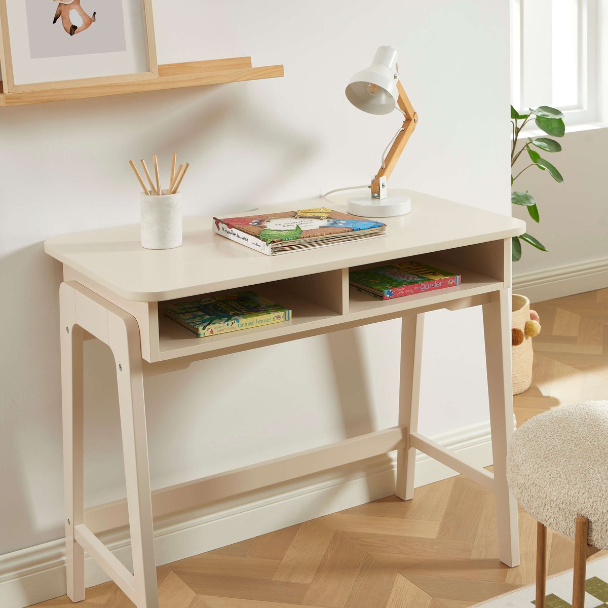 Bureau enfant ELLI beige, BAÏTA
