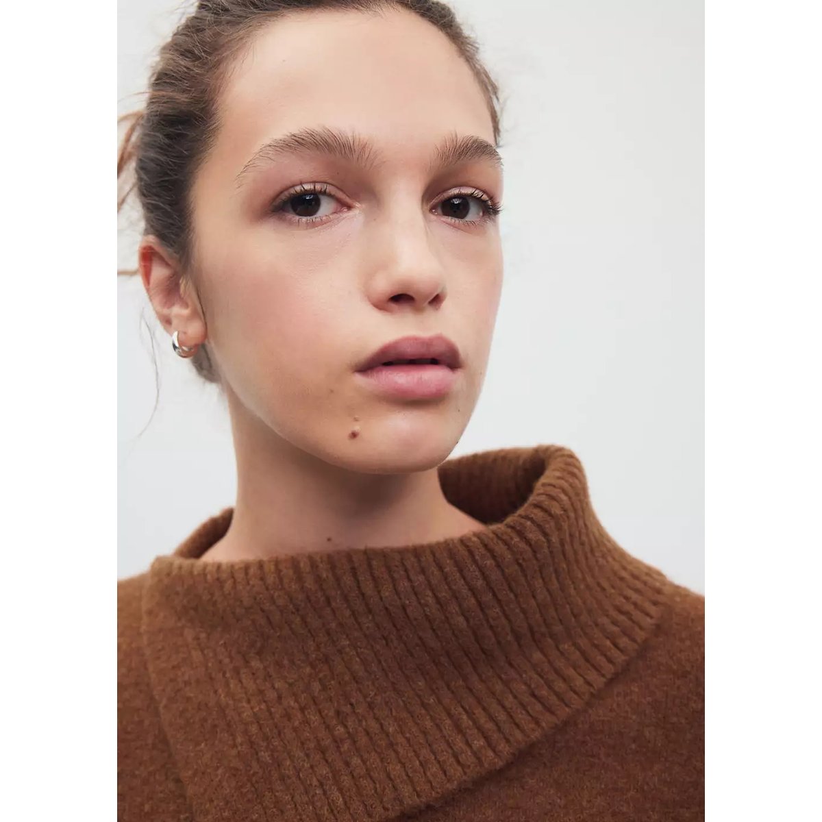 Pull-over à col roulé caramel, MANGO TEEN