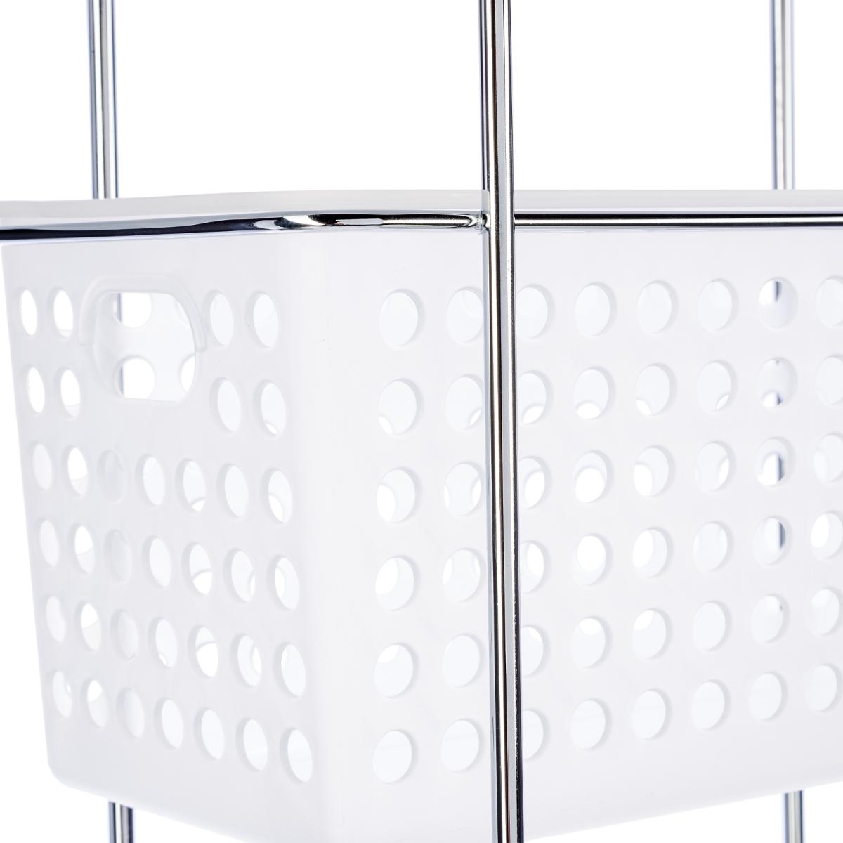 Étagère 3 niveaux transparente blanc, 5FIVE SIMPLY SMART