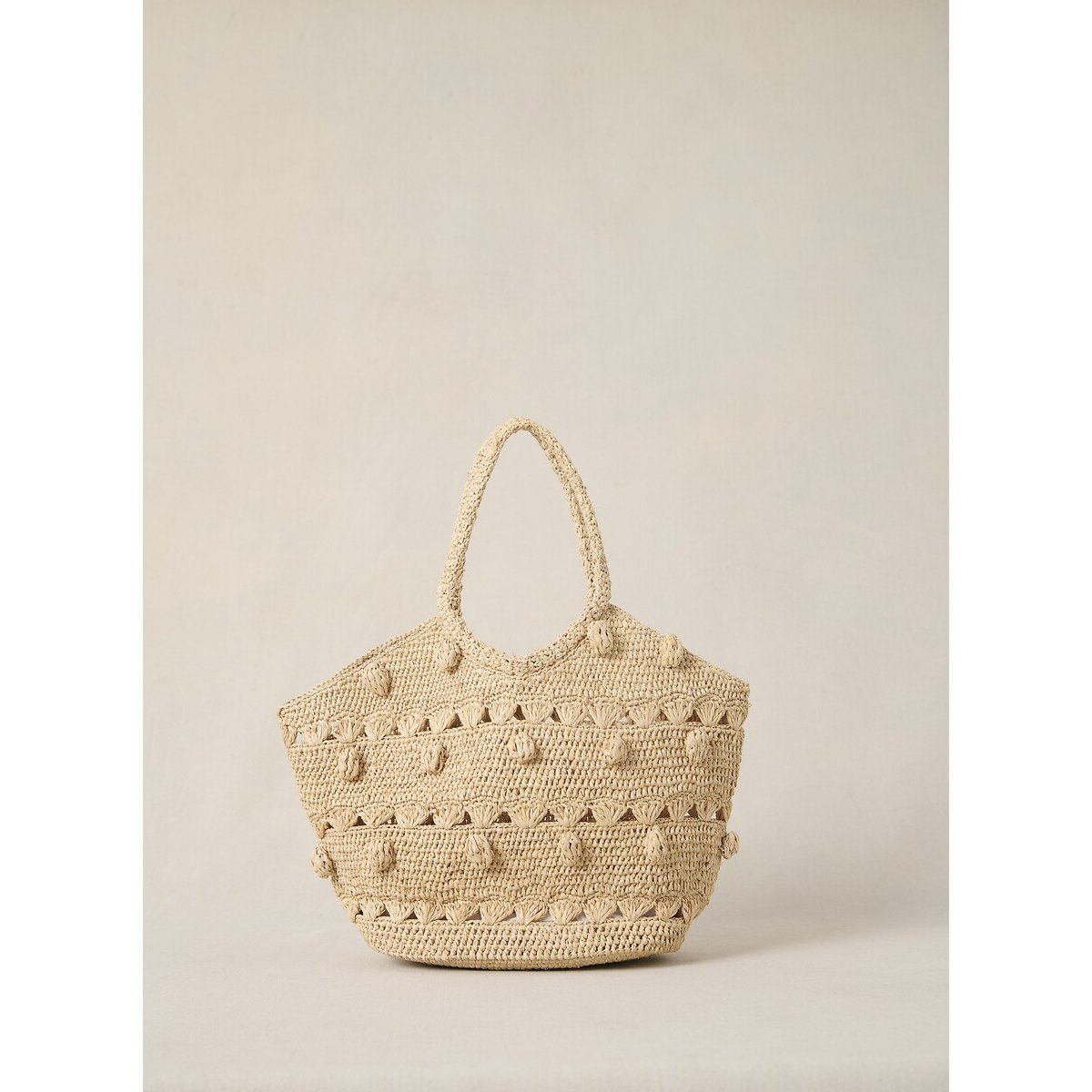 Soleil Raffia Bag natural, PETITE MENDIGOTE