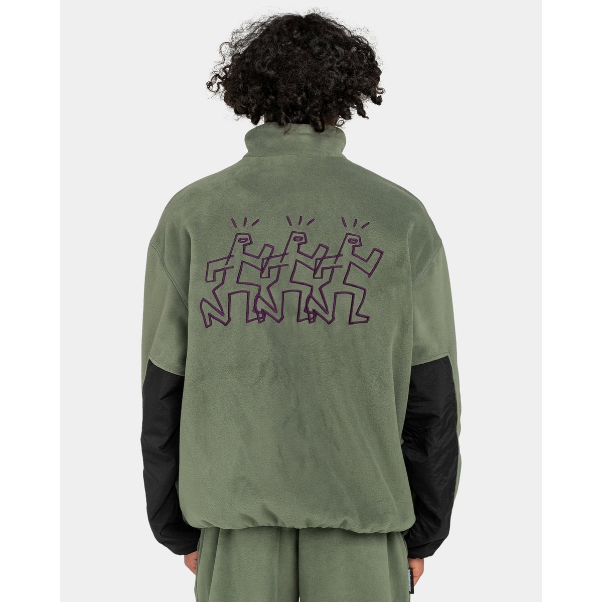 Veste en polaire LIMESTONE vert beetle, ELEMENT