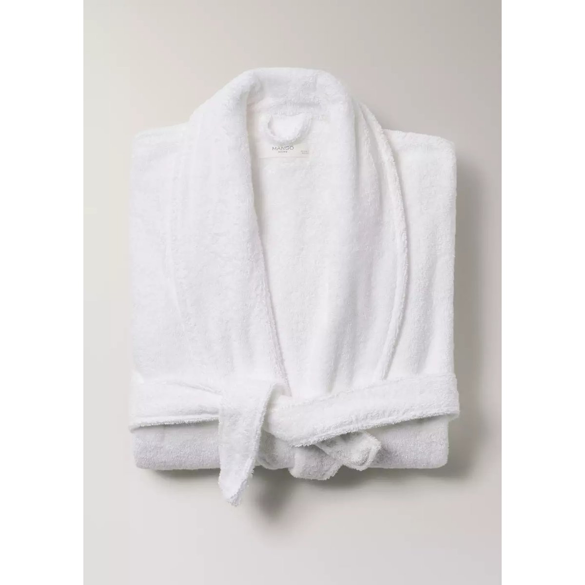Peignoir coton doux blanc, MANGO HOME