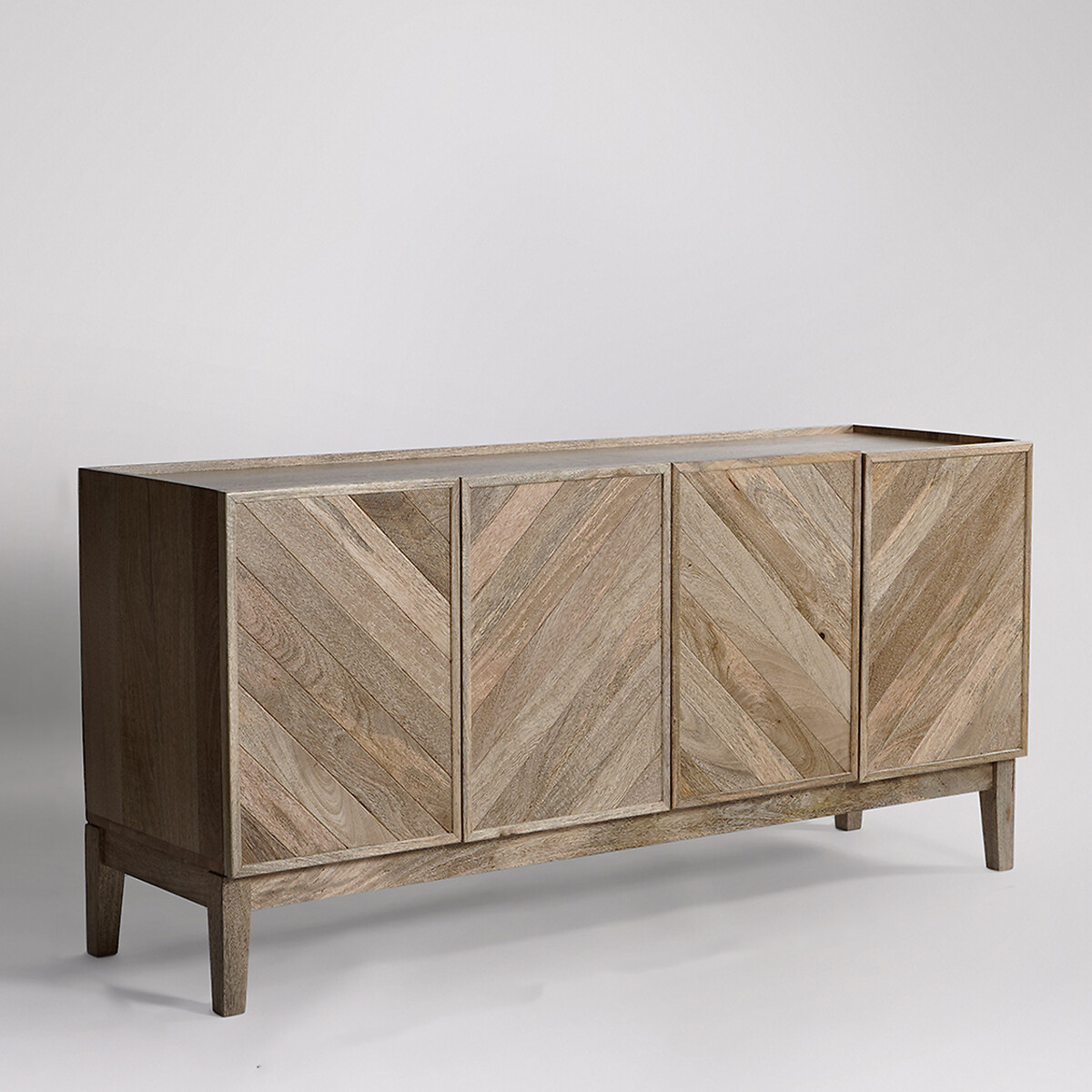 Metz Mango Wood 4 Door Sideboard light wood, SWOON
