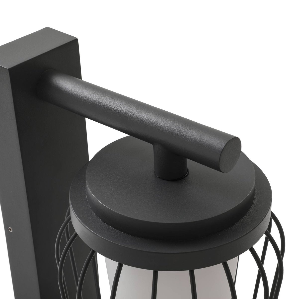 Applique extérieure en aluminium moderne anthracite, LUCANDE