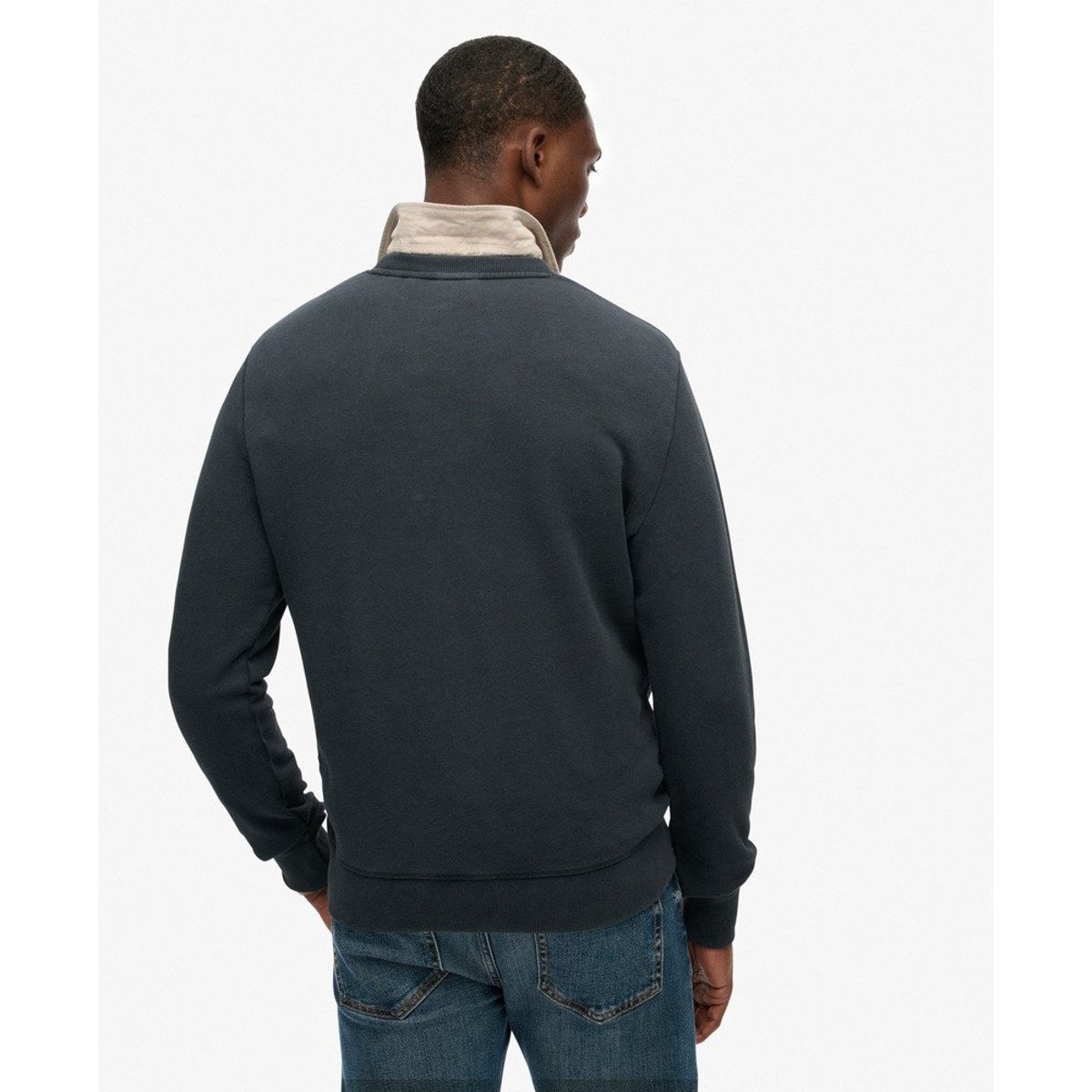 Sweat brodé Great Outdoors bleu marine éclipse, SUPERDRY