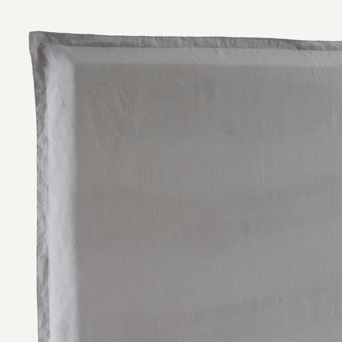 Housse en lin lavé pour tête de lit, hauteur 135 cm, SANDOR gris islandais, AM.PM