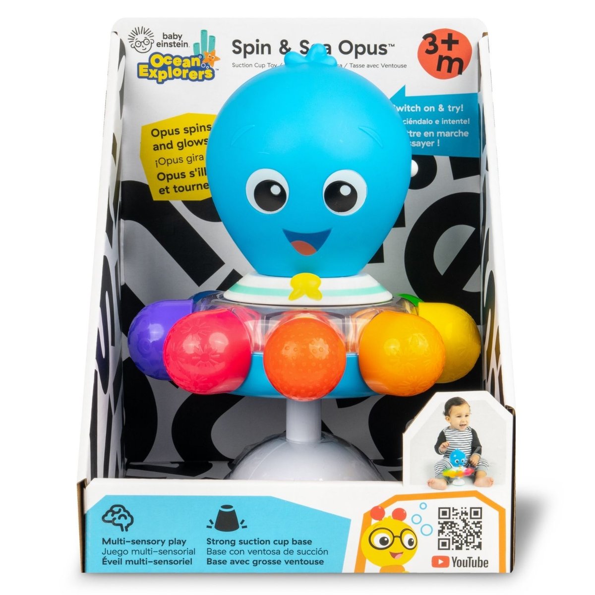 Jouet d'activités Ocean Explorer Opus le poulpe multicolore, INGENUITY