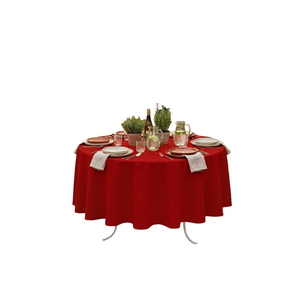 Nappe ronde Nelsonn rouge, EDEN