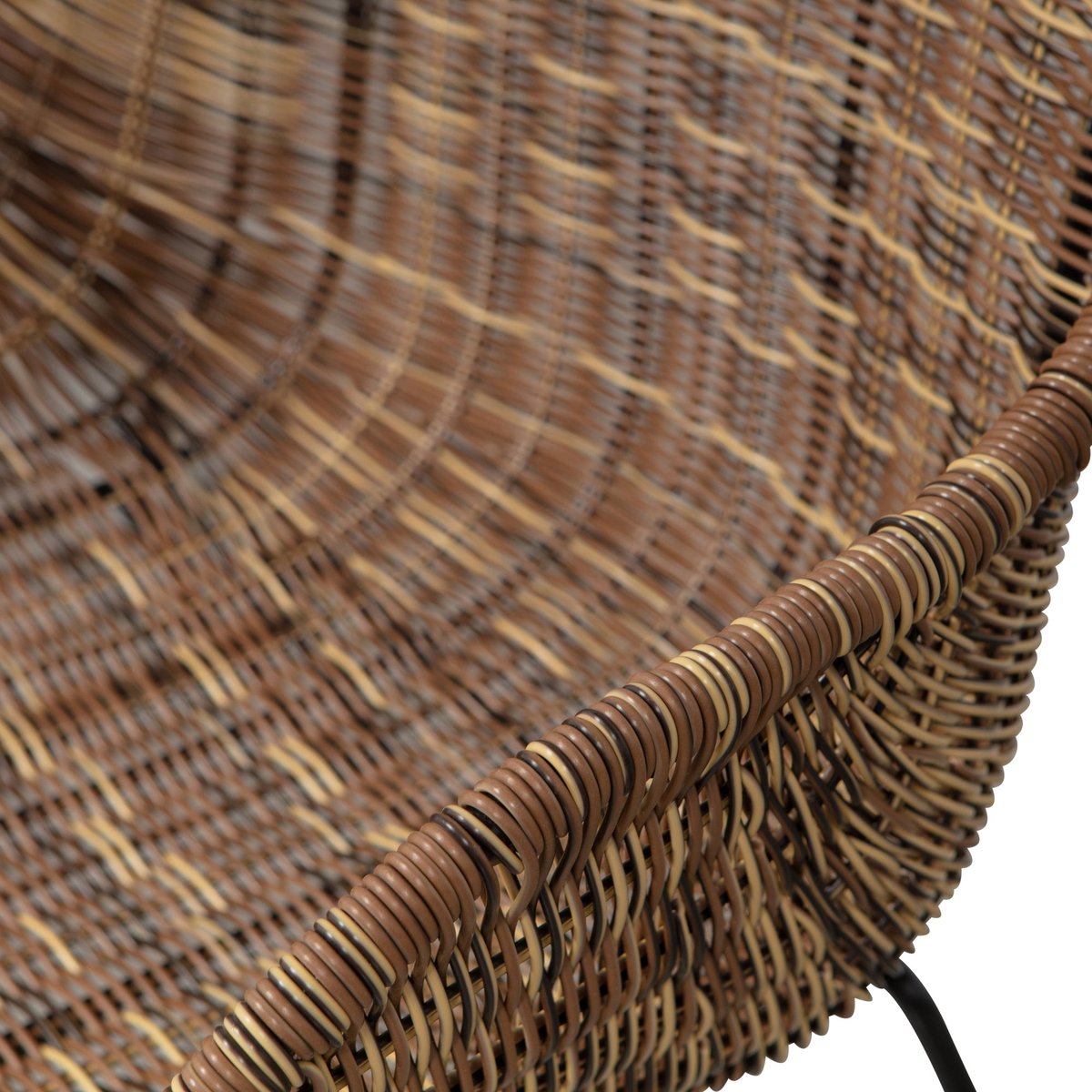 Chaises de jardin en rotin WILLOW naturel, WOOOD