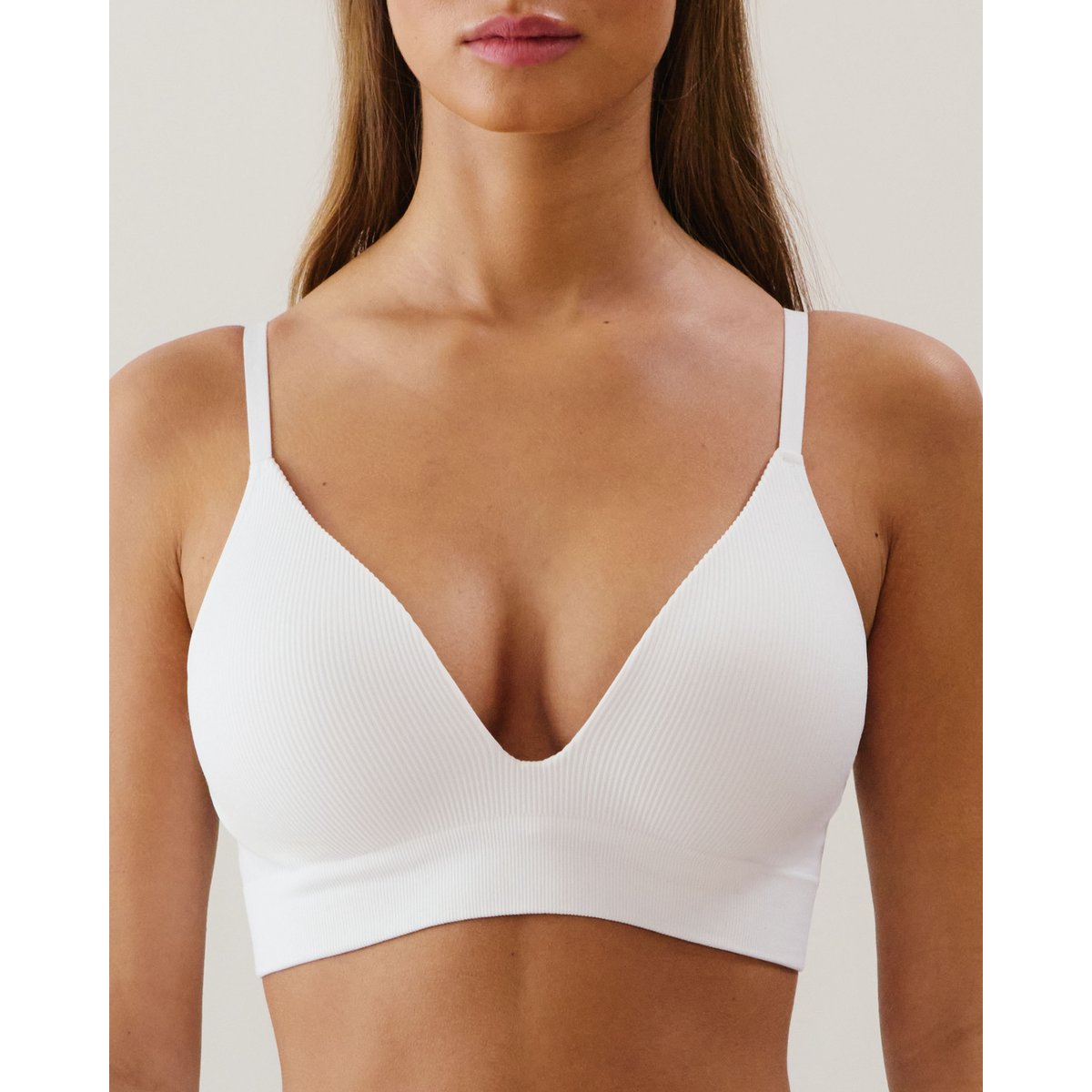 Soutien-gorge brassière push-up en seamless TULIPANIZ blanc, UNDIZ