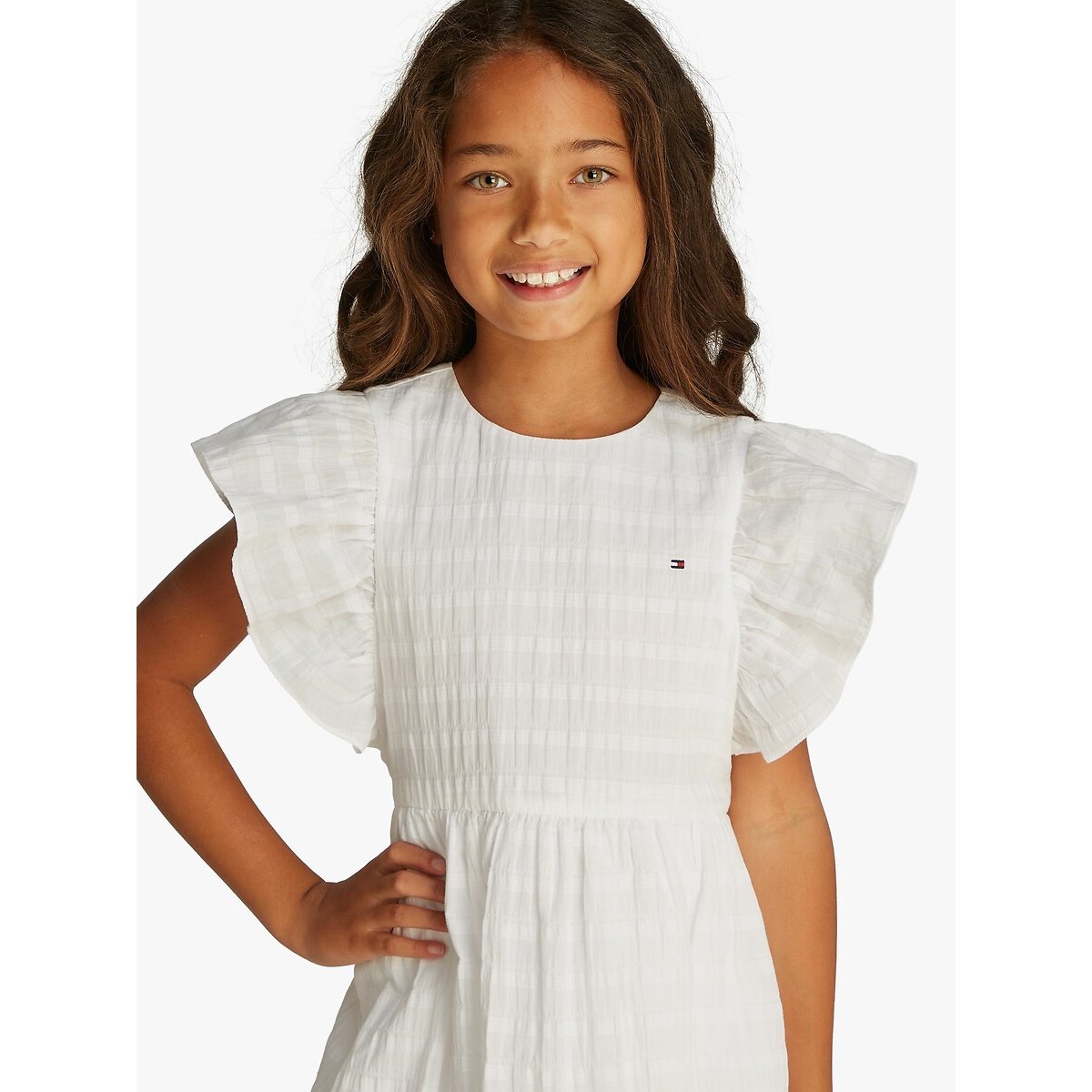 Short Sleeve Dress white, TOMMY HILFIGER