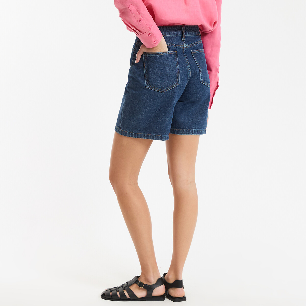 Bermudas 5 bolsillos de denim stone, LA REDOUTE COLLECTIONS