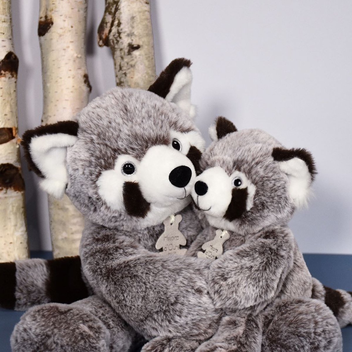 Peluche Sweety Mousse Panda Roux 25 Cm gris, HISTOIRE D'OURS