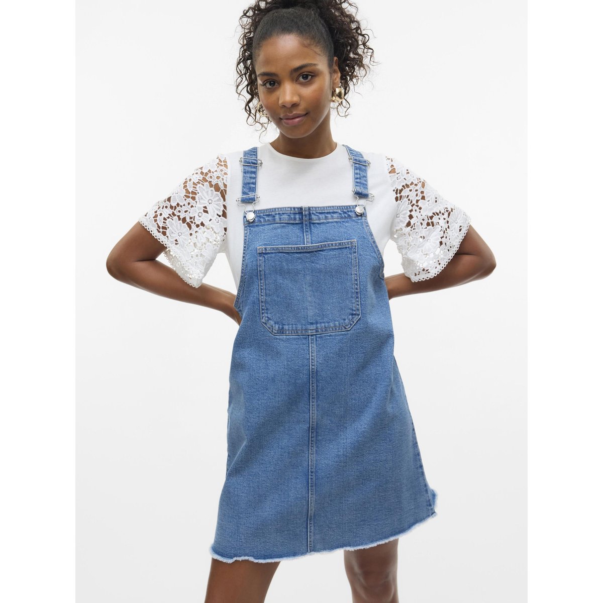 Robe En Denim medium blue denim, VERO MODA