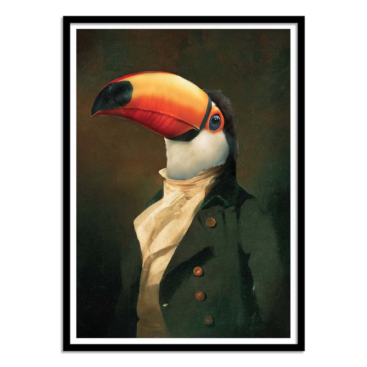 Affiche d'art - Lord Toucan - Jonas Loose couleur unique, WALL EDITIONS