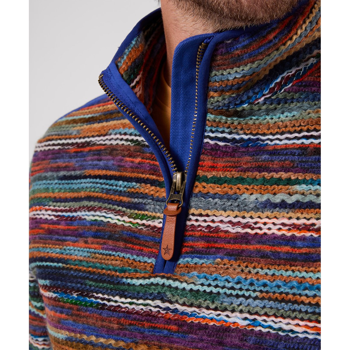 Fabuleux Sweat Col Cheminée à Rayures Flash multicolore, JOE BROWNS