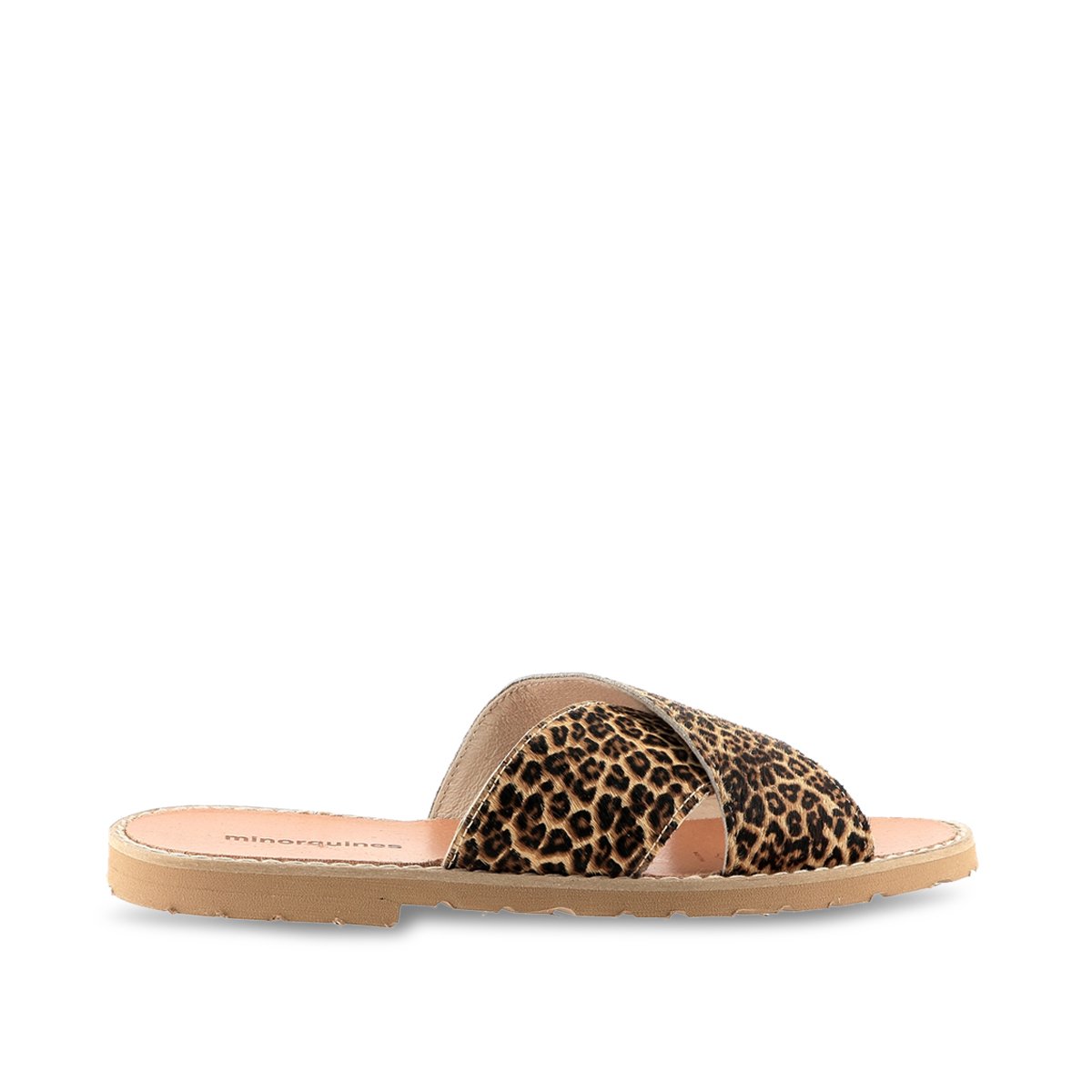 Mules en Cuir AVARCA léopard, MINORQUINES