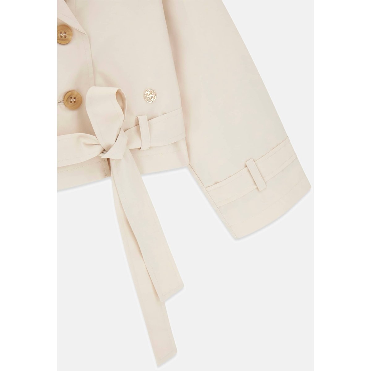 Trench Crop En Toile crème, GUESS KIDS