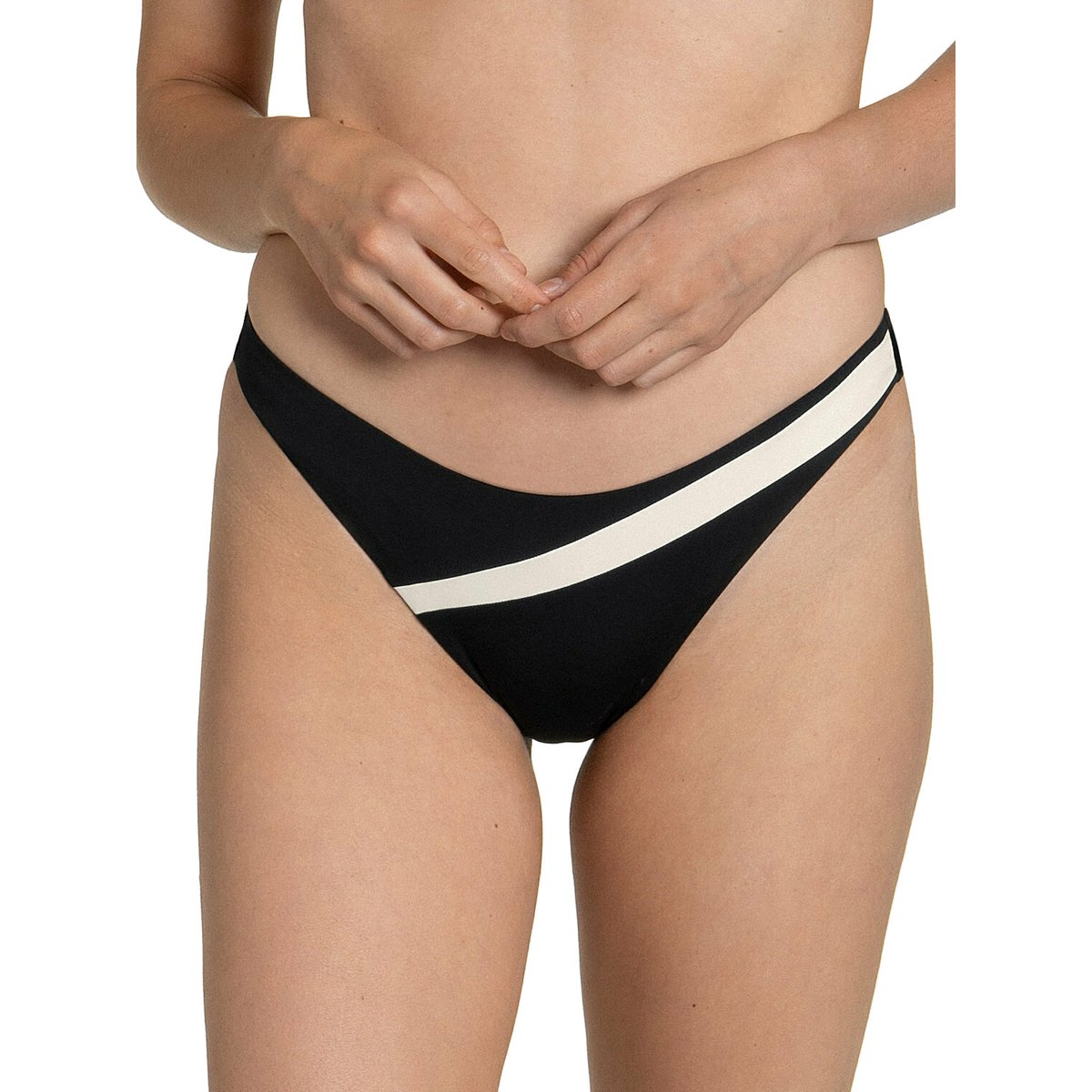 Bas maillot slip de bain échancré Guaraja noir noir, LISCA
