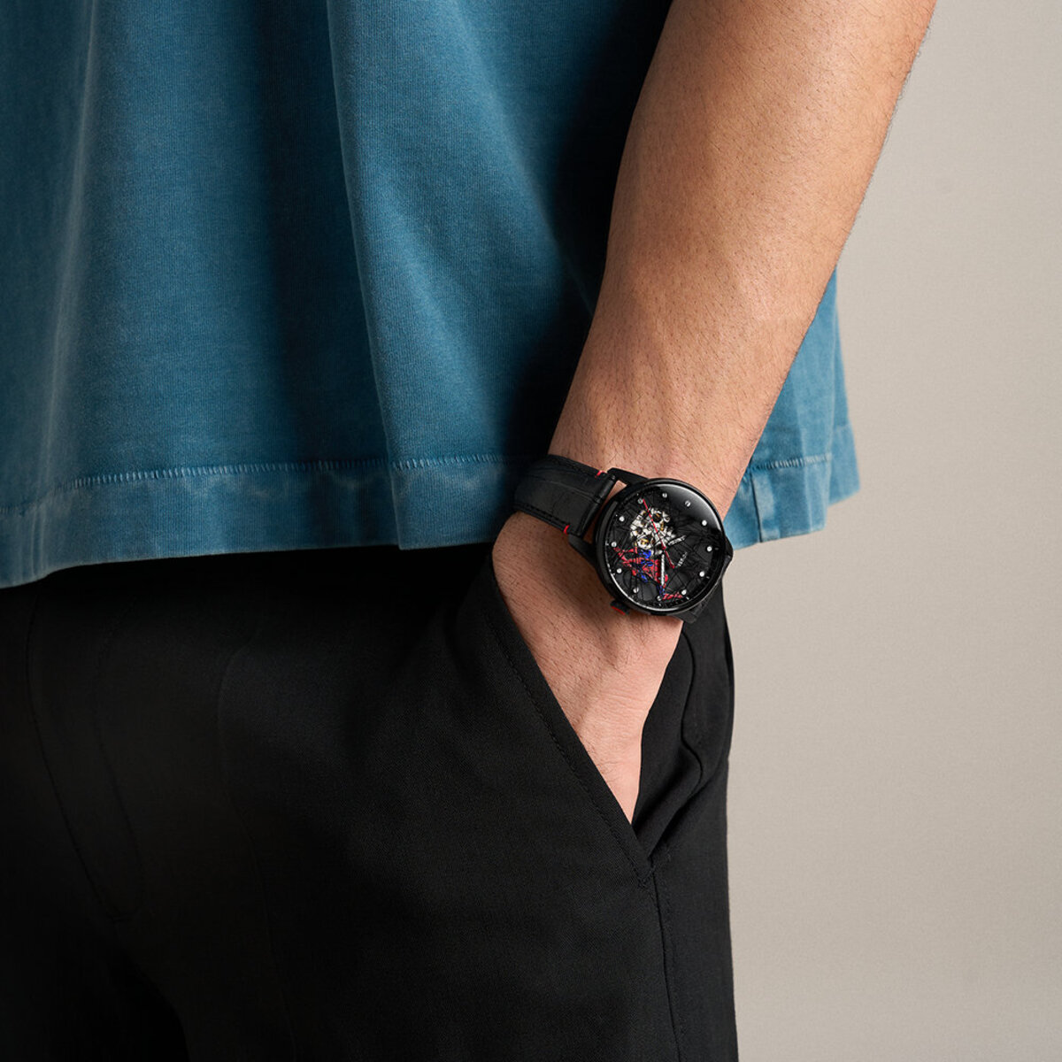 Montre Analogique  MARVEL SPIDERMAN noir multicolore noir, FOSSIL