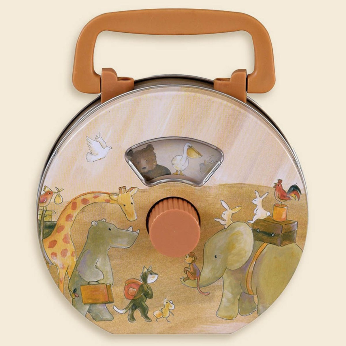 Boîte à musique orange, vert, beige, EGMONT TOYS
