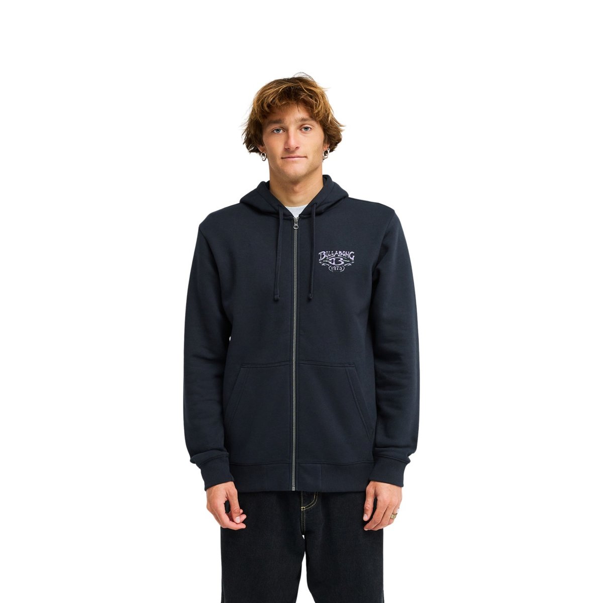 Sweat capuche zippé FOUNDATION noir black, BILLABONG