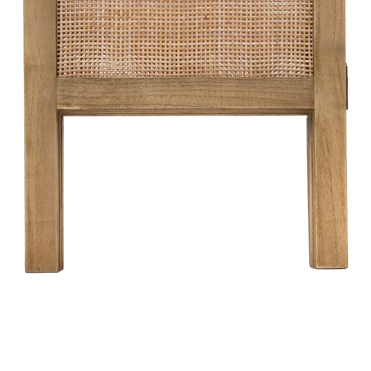 Paravent arrondi cannage en rotin SANA beige moyen, ATMOSPHERA
