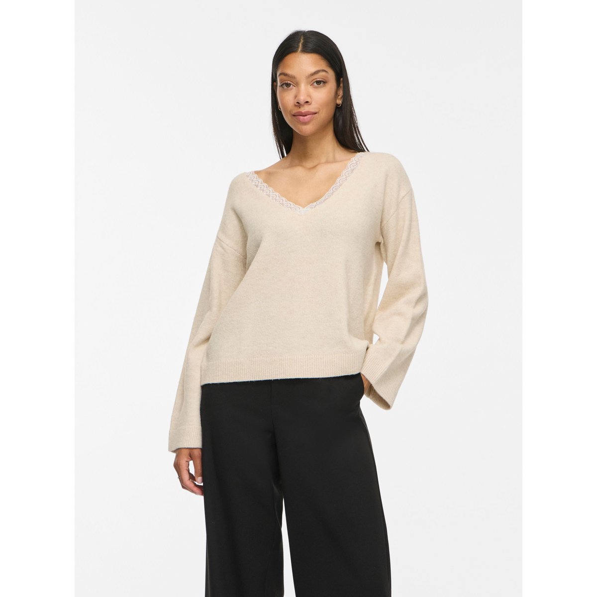 Pull En Maille gris - birch1, VILA