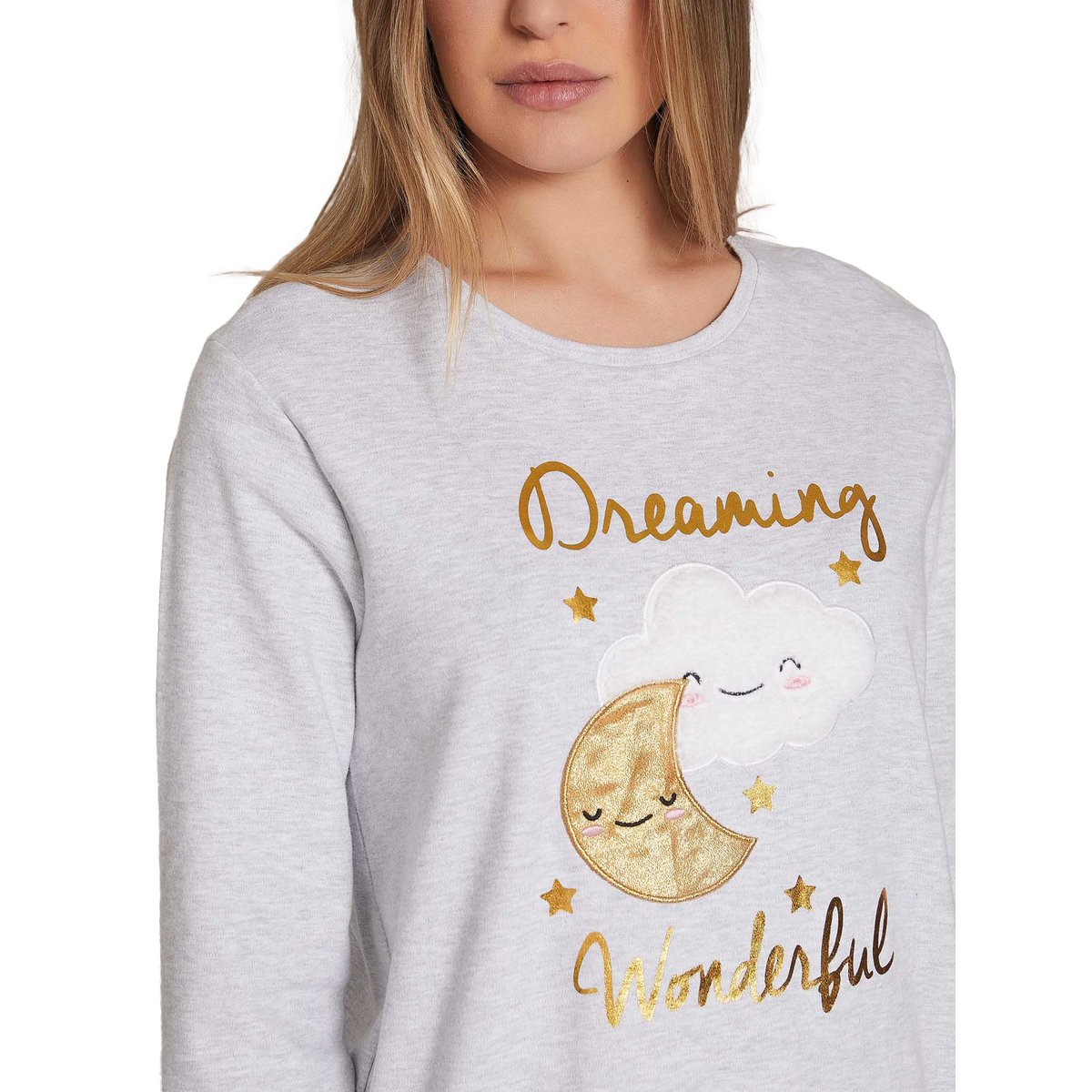Pyjama pantalon top Dreaming Wonderful gris, ADMAS