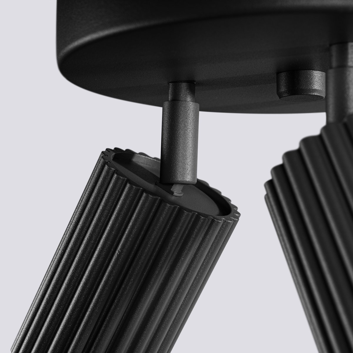 Plafonnier Aluminium Noir GU10 3 Karbon noir, EDEN