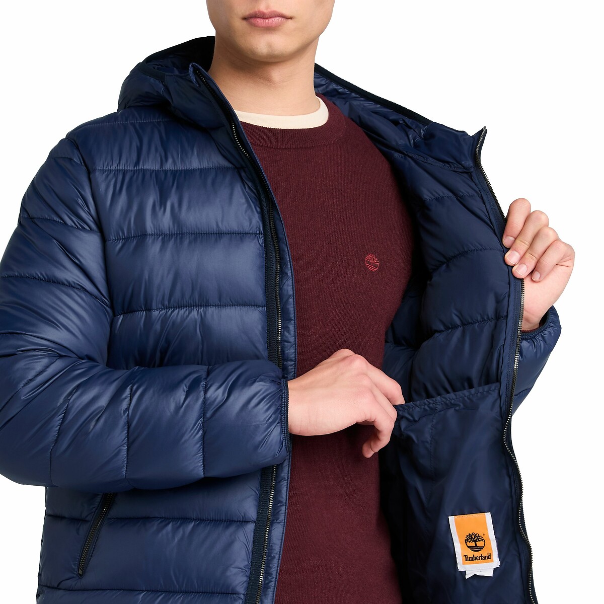 Korte donsjas marineblauw, TIMBERLAND